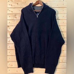 GAP 🐑 lambswool blend quarter zip sweater